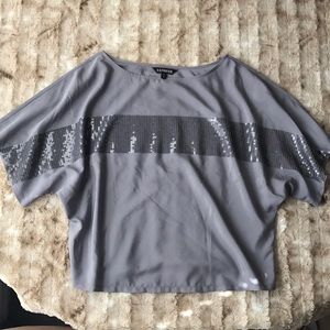 💕Express Blouse Top with Sequins.Size S 🌸💕🌸👚